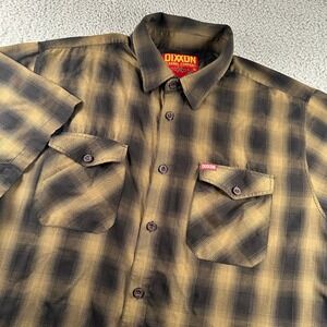 Dixxon Flannel Company Men's Casual Button-Down The Corps Shirt 3X Brown Plaid